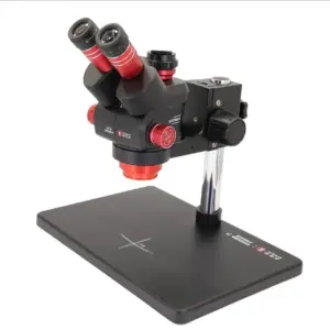 YCS 6558 HD Trinocular Microscope with Extra Large Base 6.5-58 Zoom for Mobile Phone PCB Welding Microscope Tool
