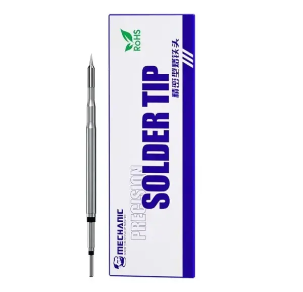 MECHANIC Original Precision Soldering Iron Tip C210 TI  Heating Up in 1s Pointed Tip Elbow Blade Soldering Iron Core
