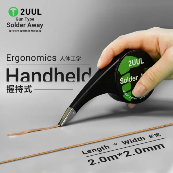 2UUL DW21 Solder Away (Gun Type) 2020 Desoldering Wick - Image 3