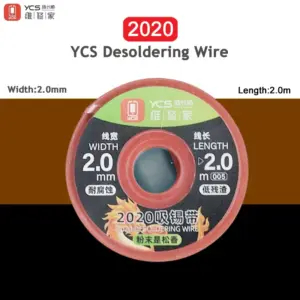 YCS 2020 DESOLDERING WIRE 2.0MM/2.0M