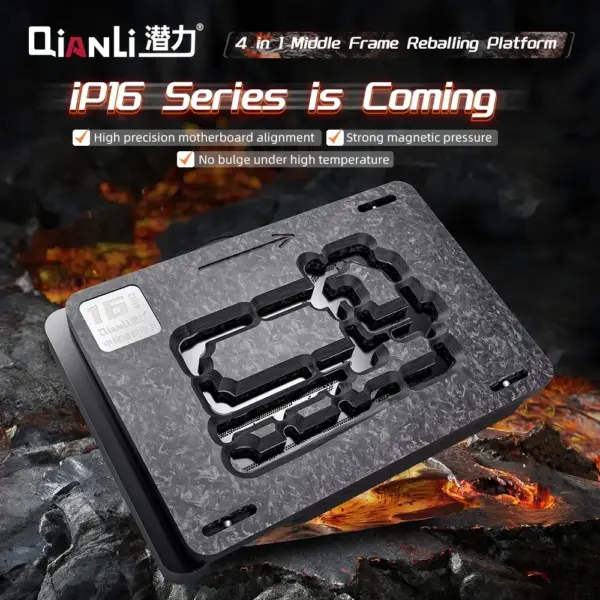 Qianli Middle Frame Reballing Platform for iPhone 16 SERIES Motherboard Disassembly Assembly Soldering Repair