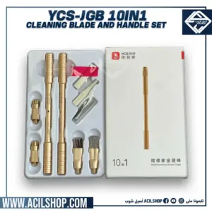 YCS-JGB 10in1 CPU Cleaning Blade And Handle Set For Mobile Phone Motherboard Chip IC Sticker Cut Cleaner Tool