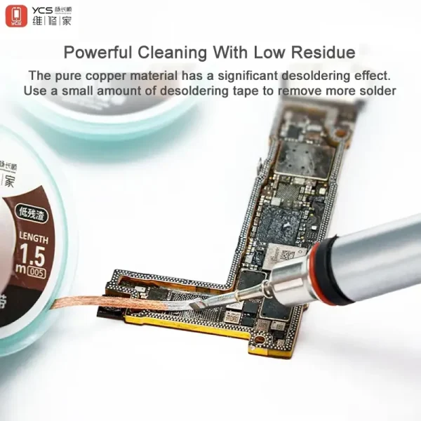 YCS 2015 DESOLDERING WIRE 2.0MM/1.5M - Image 3