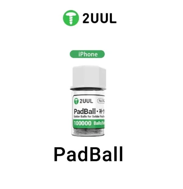 2UUL PadBall Solder Balls for IPhone 100000 Balls Per Bottle Professional Rework Tool