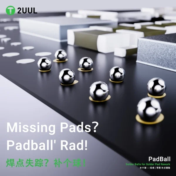 2UUL PadBall Solder Balls for IPhone 100000 Balls Per Bottle Professional Rework Tool - Image 2