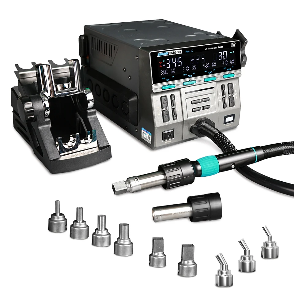SUGON 8650 Pro Curve Hot Air Gun 1300W BGA Rework Station