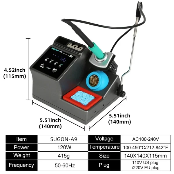 SUGON A9 SOLDERING STATION 120W - Image 5