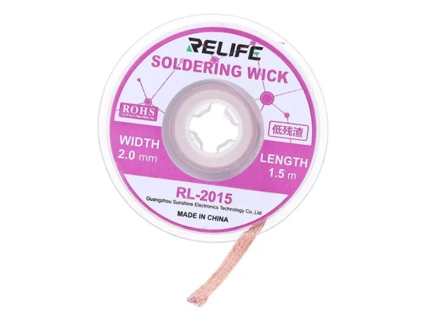 RELIFE RL-2015 SOLDERING WICK 2.0mm 1.5m