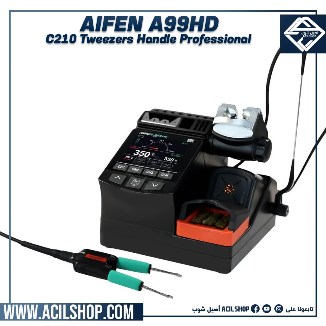 AIFEN A99HD C210 Tweezers Handle Professional Digital Display Soldering Station