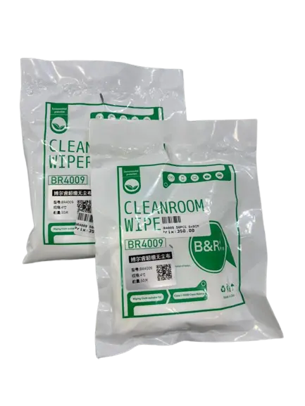 B&R 4009 Clean Room Wiper for Cleaning Phone 100 Pcs 13X13 cm