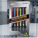 YAXUN YX6081C SCREWDRIVER SET T4,T5,T6,+1.5,-1.5,★0.8