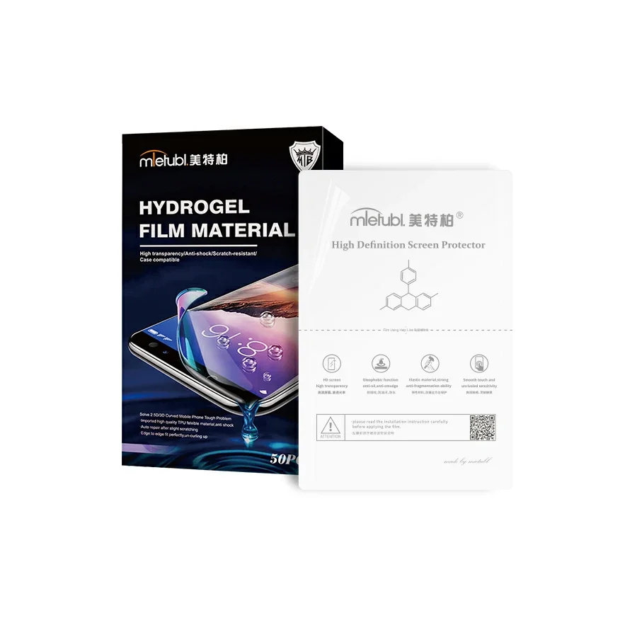 MIETUBL HD CLEAR HYDROGEL SCREEN PROTECTOR SHEET 50PCS